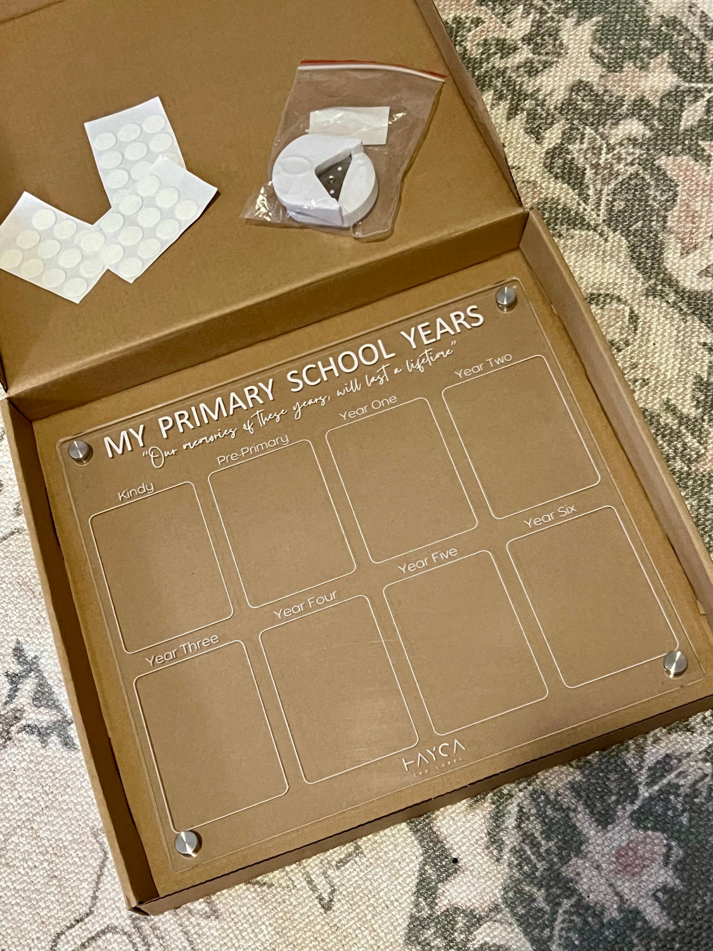 Primary School Years Magnetic Acrylic Board