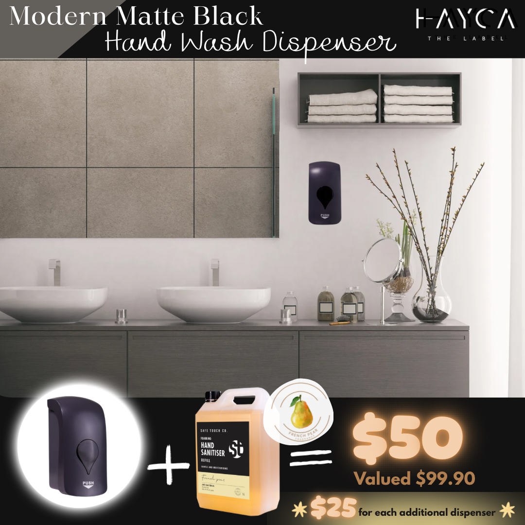 Modern Matte Black Wall Mounted Dispenser *Deal*