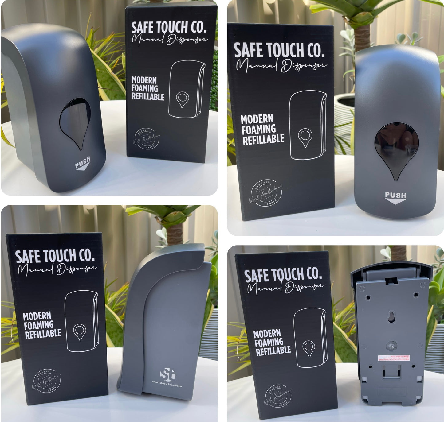 Modern Matte Black Wall Mounted “Foaming” Dispenser