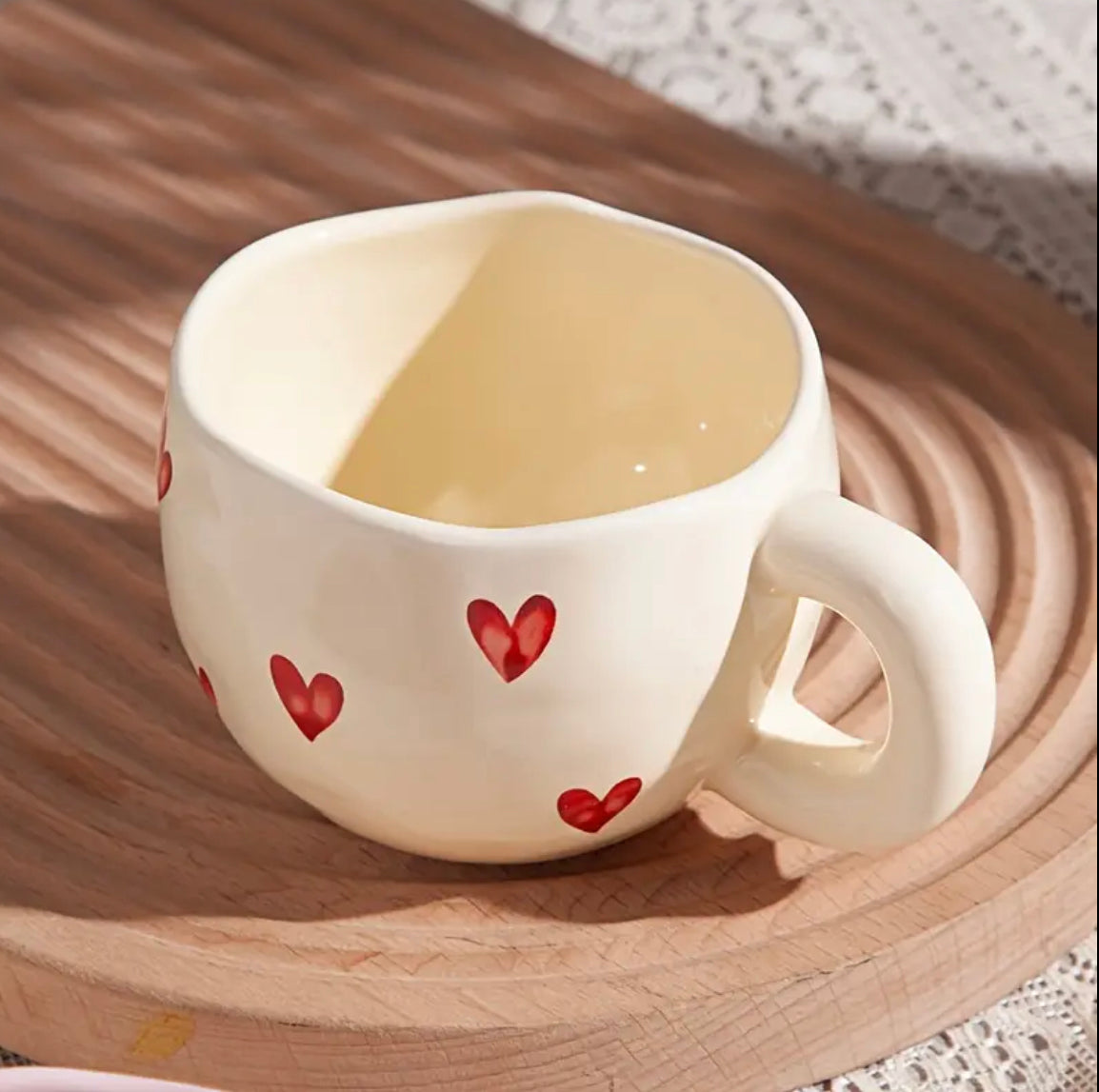 Ceramic Heart Mug ♥️