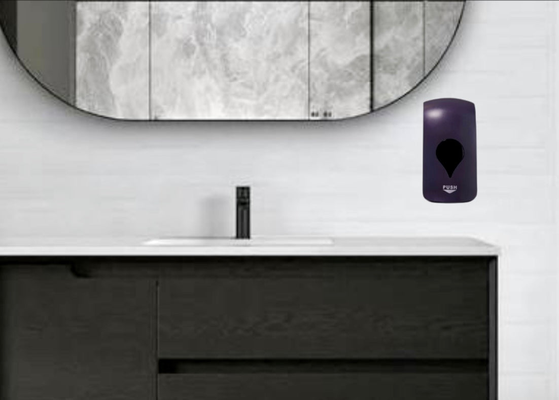 Modern Matte Black Wall Mounted “Foaming” Dispenser