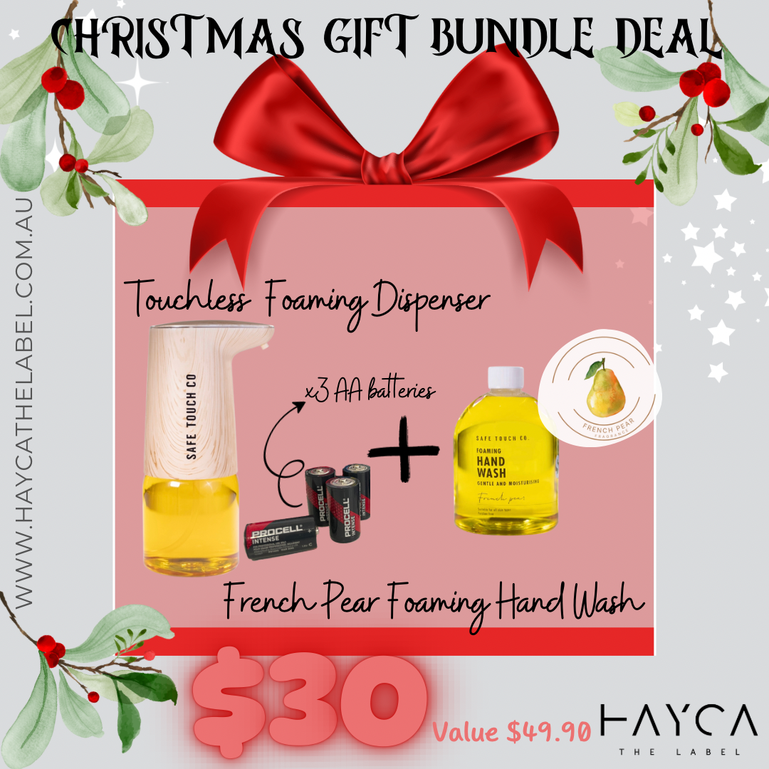Touchless Foaming Dispenser + Hand Wash Gift Bundle