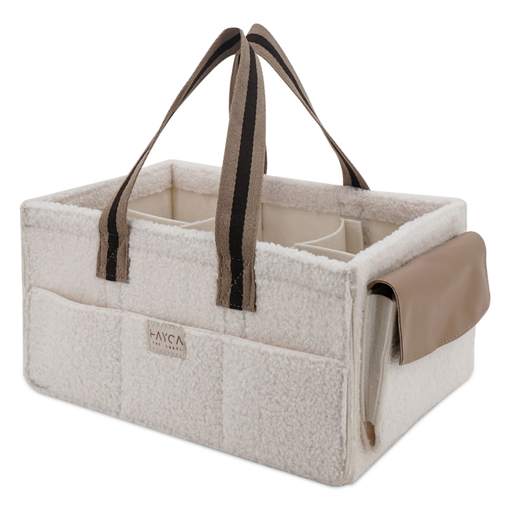 nappy caddy, storage for nappies, portable, stylish and easy to use