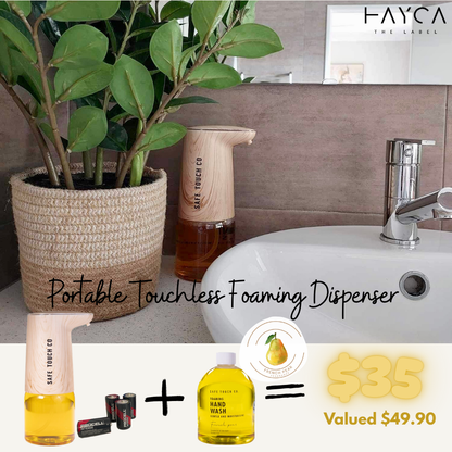 Touchless Foaming Dispenser + Refill + Batteries *$35 Bundle