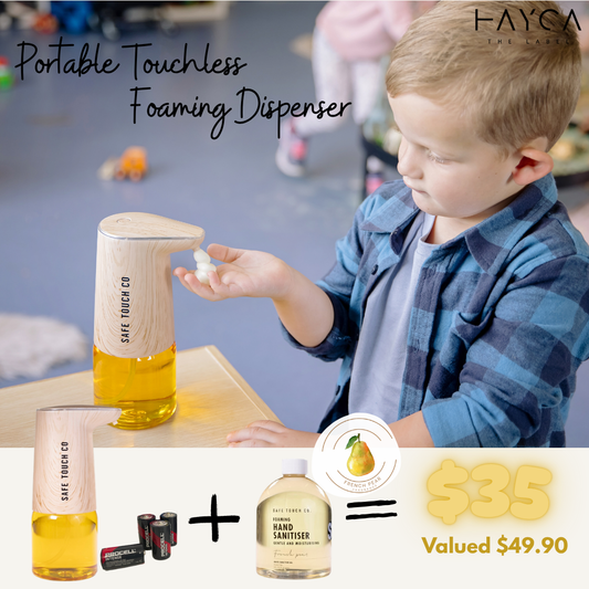 Touchless Foaming Dispenser + Refill + Batteries *$35 Bundle