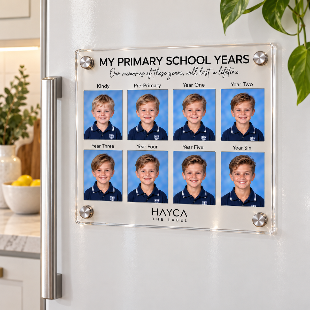 Primary School Years Magnetic Acrylic Board