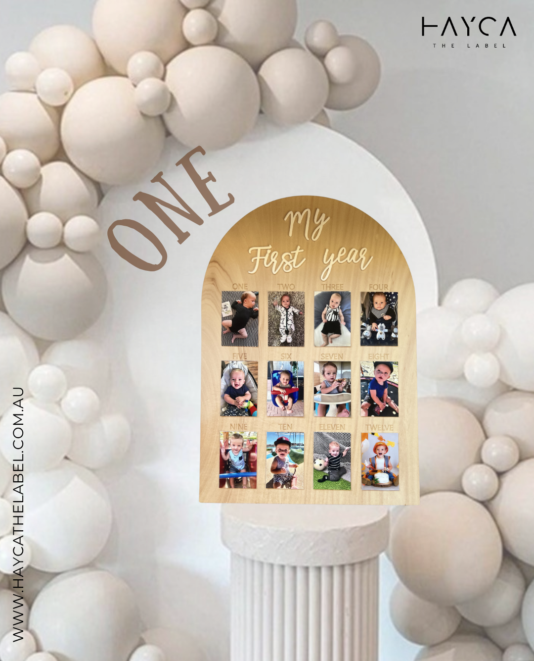 My First Year Photo Board (Table Top Size)