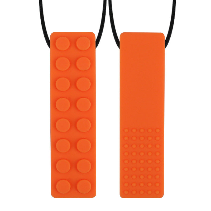 Lego Brick Tactile Sensory Chew Necklace