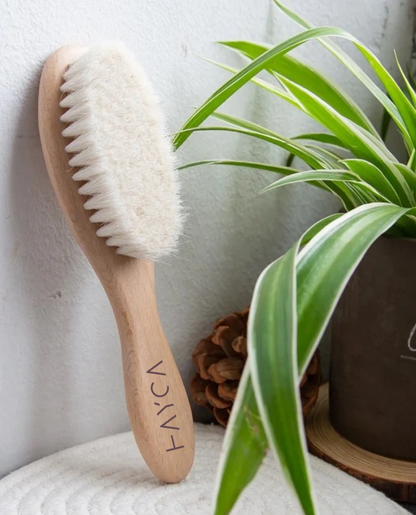 Natural Wool Baby Hair Brush