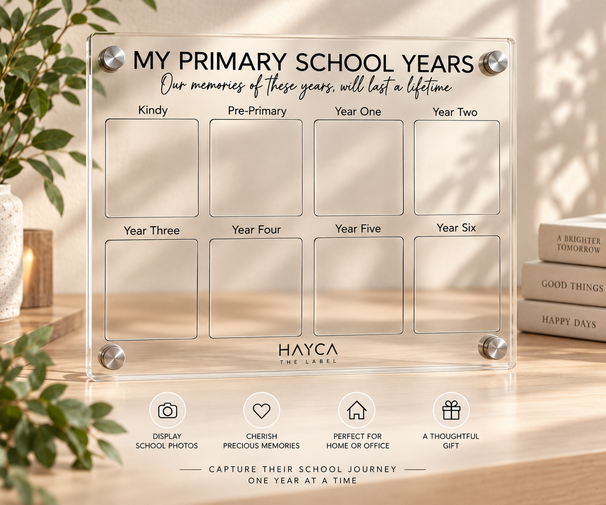 Primary School Years Magnetic Acrylic Board