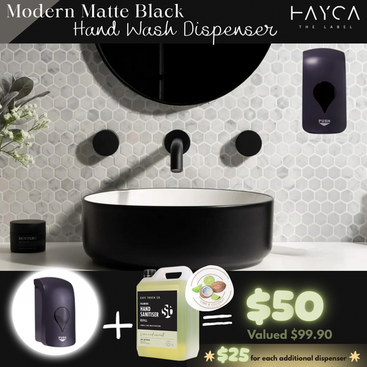 Modern Matte Black Wall Mounted Dispenser *Deal*