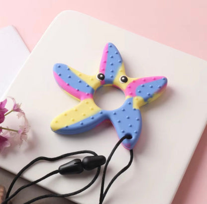 Multicolour Starfish Sensory Chew Necklace