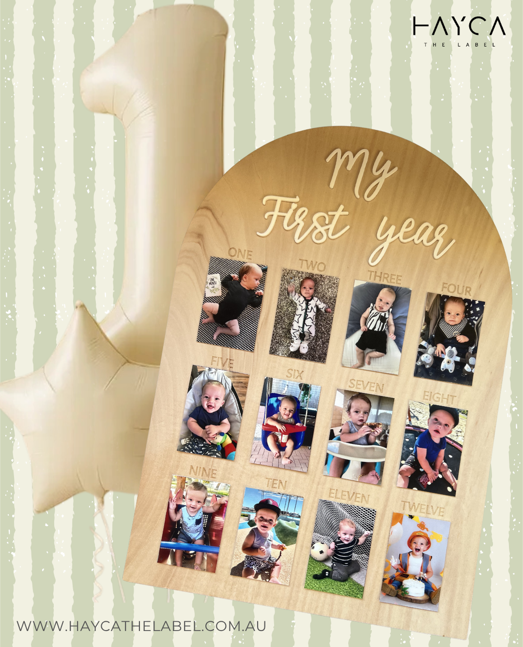 My First Year Photo Board (Table Top Size)