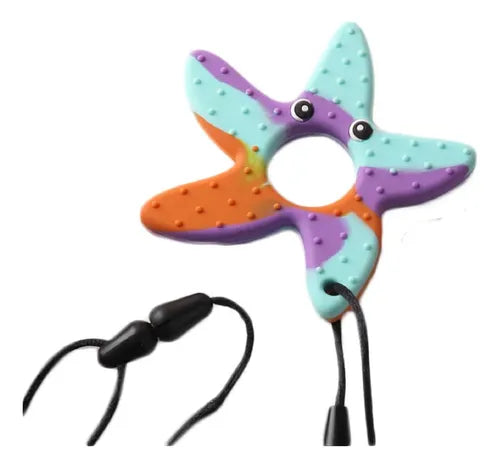 Multicolour Starfish Sensory Chew Necklace