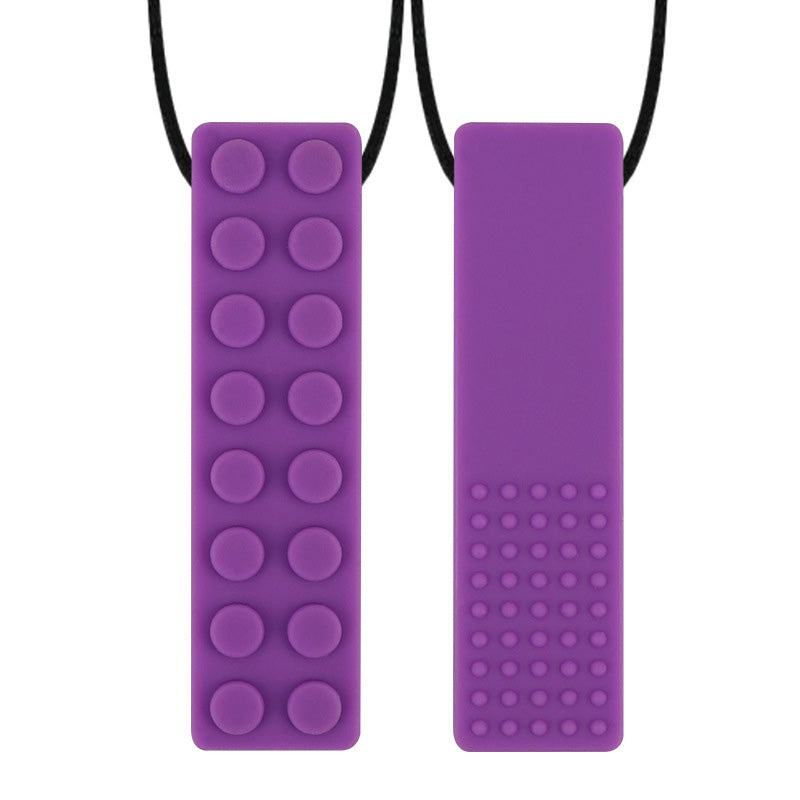 Lego Brick Tactile Sensory Chew Necklace