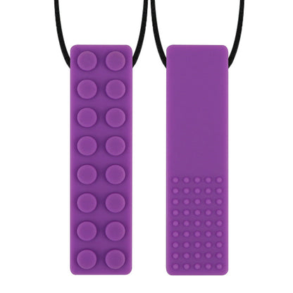 Lego Brick Tactile Sensory Chew Necklace