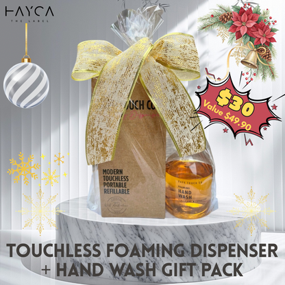 Touchless Foaming Dispenser + Hand Wash Gift Bundle