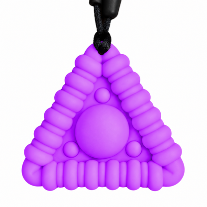 Sensory Chew Necklace - Triangle Pop It