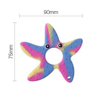 Multicolour Starfish Sensory Chew Necklace