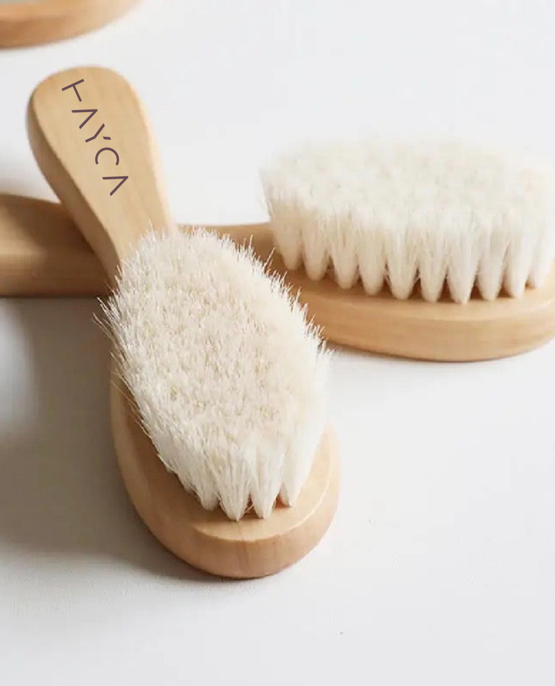 Natural Wool Baby Hair Brush