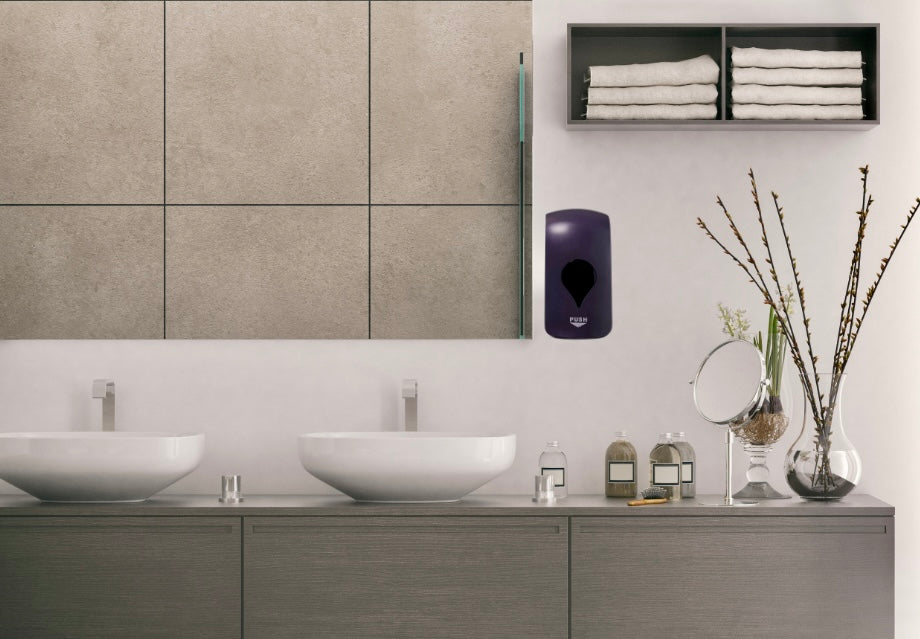 Modern Matte Black Wall Mounted “Foaming” Dispenser