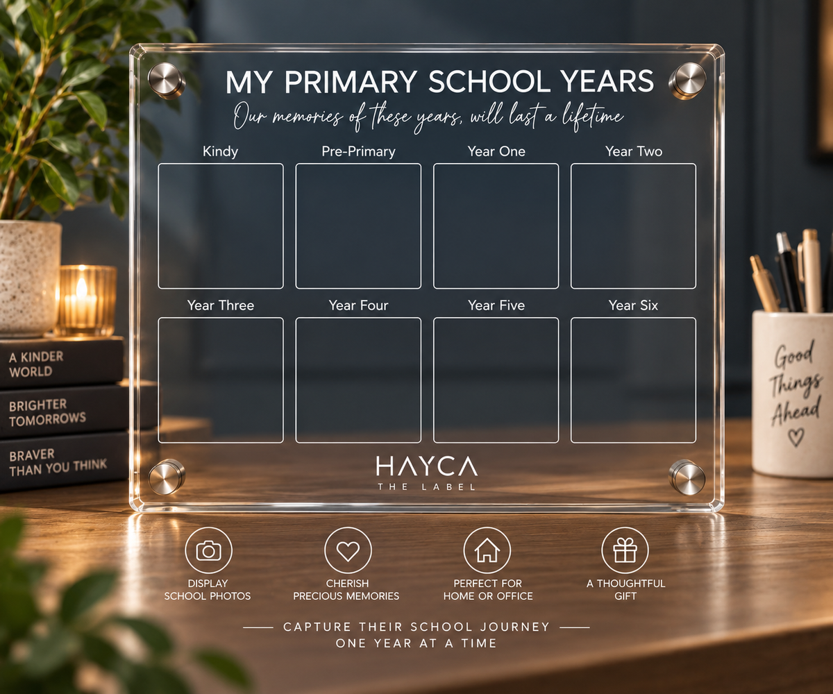 Primary School Years Magnetic Acrylic Board