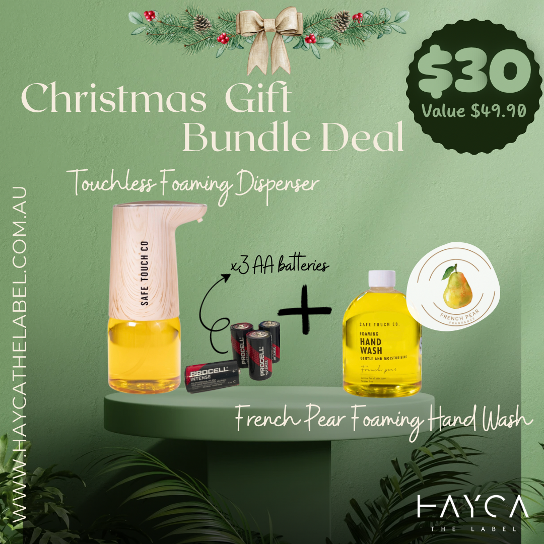 Touchless Foaming Dispenser + Hand Wash Gift Bundle
