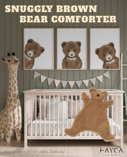 Snuggly Brown Bear Comforter