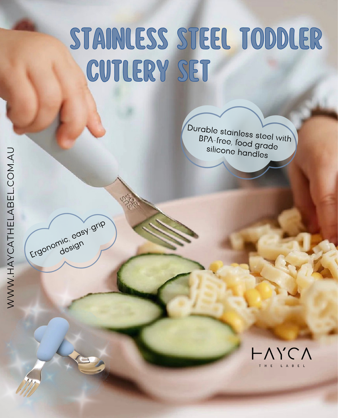 Stainless Steel Toddler Cutlery Set