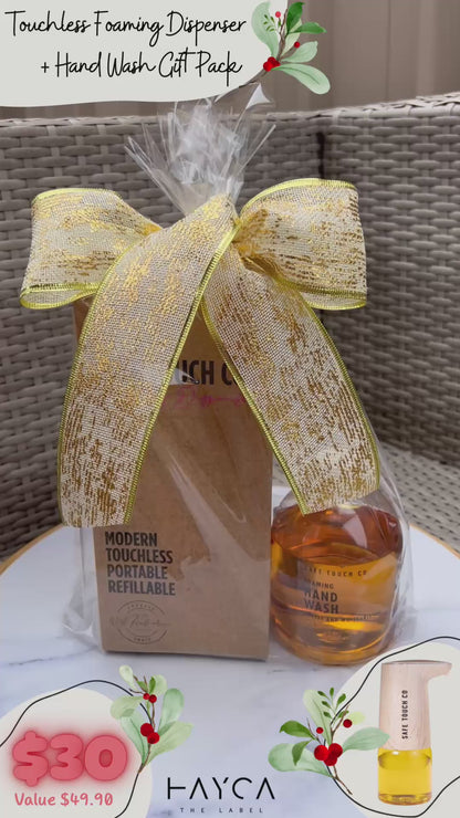 Touchless Foaming Dispenser + Hand Wash Gift Bundle